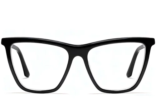 Lunettes papillon en acétate noir #BS2012-0613