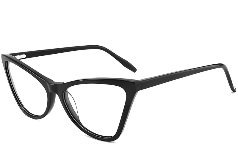 Lunettes papillon en acétate noir #BS2012-0614