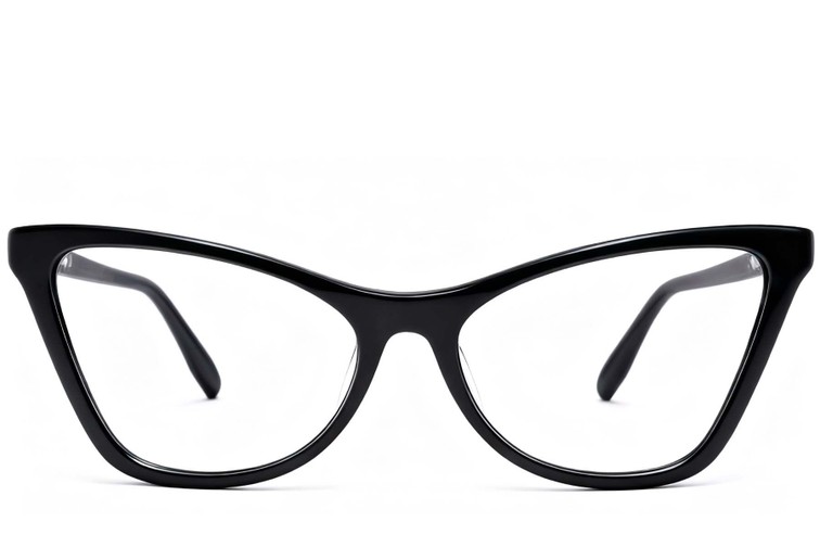 Lunettes papillon en acétate noir #BS2012-0614