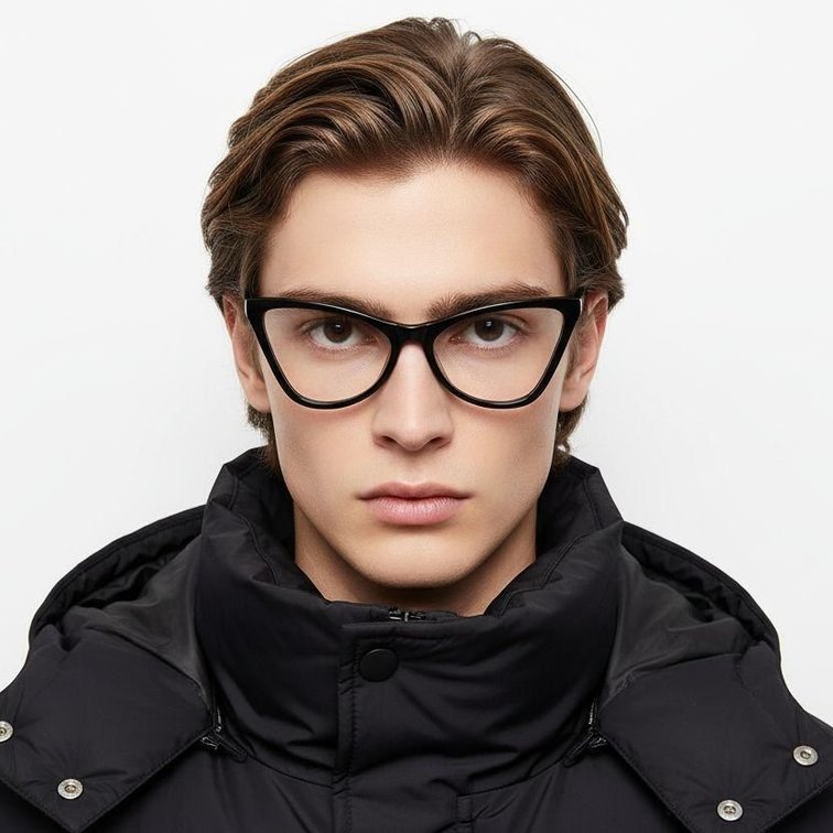 Butterfly Black Acetate Glasses #BS2012-0614