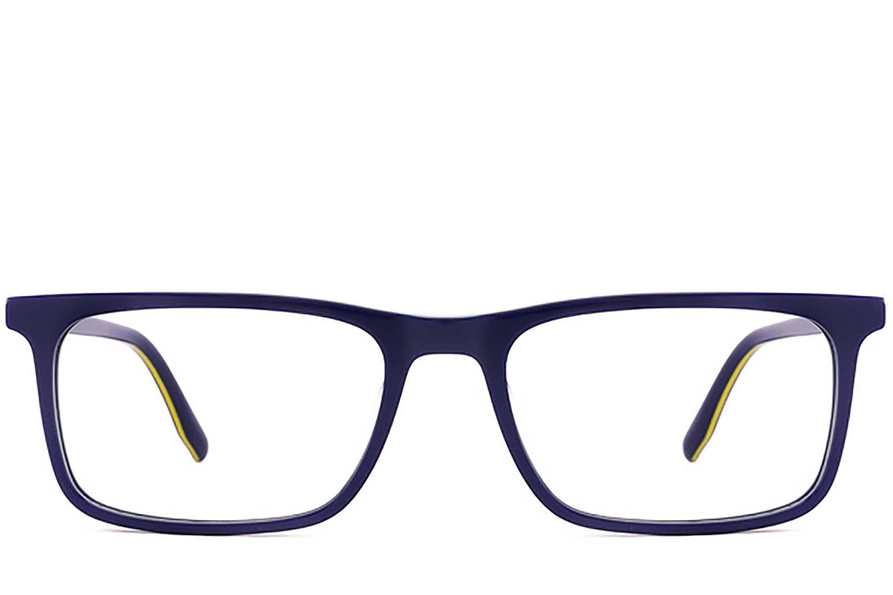 Rectangular Blue Acetate Glasses #BS2012-0619