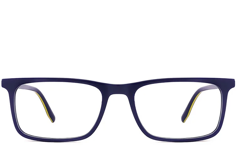 Rectangular Blue Acetate Glasses #BS2012-0619