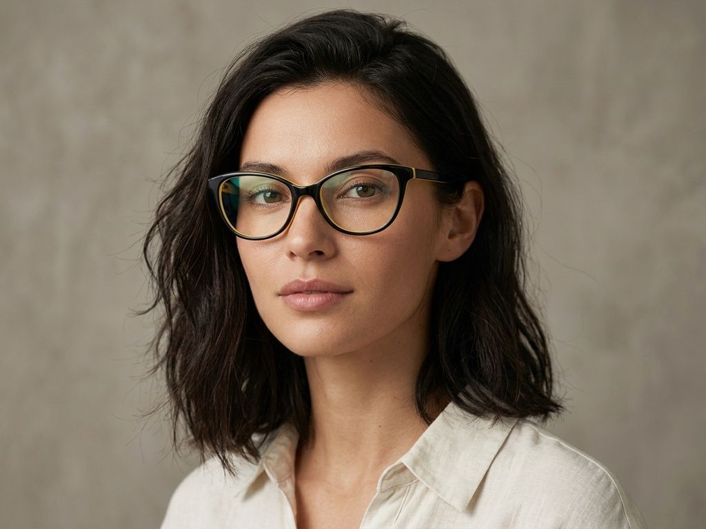 Butterfly Black Acetate Glasses #BS2012-0620