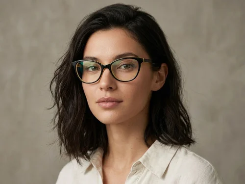 Lunettes papillon en acétate noir #BS2012-0620