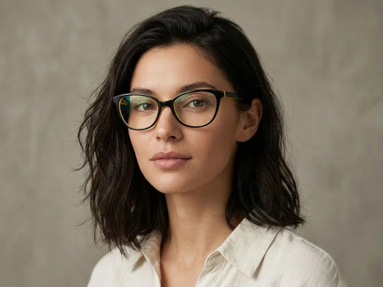 Butterfly Black Acetate Glasses #BS2012-0620