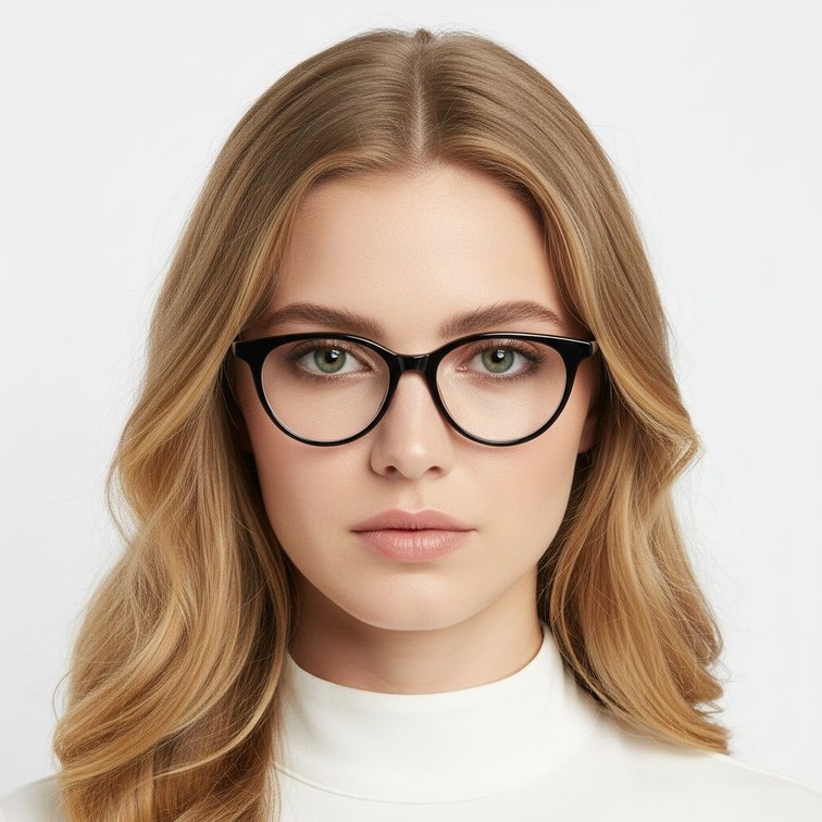 Butterfly Black Acetate Glasses #BS2012-0626