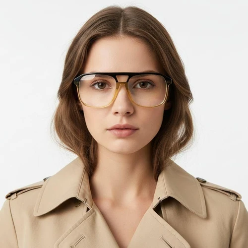 Aviator Yellow Acetate Glasses #BS2012-0629
