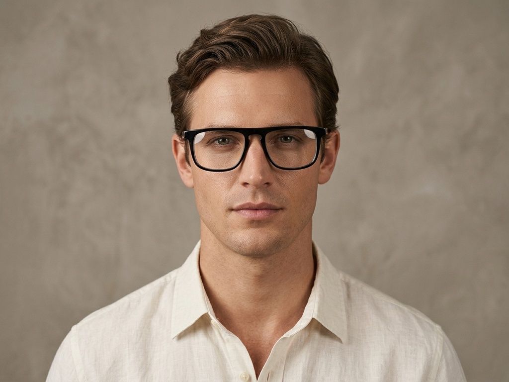 Aviator Black Acetate Glasses #BS2012-0630