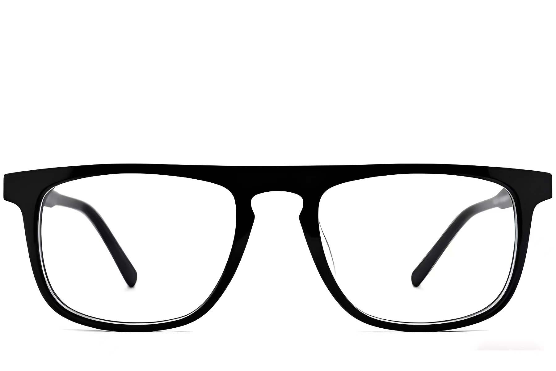 Aviator Black Acetate Glasses #BS2012-0630