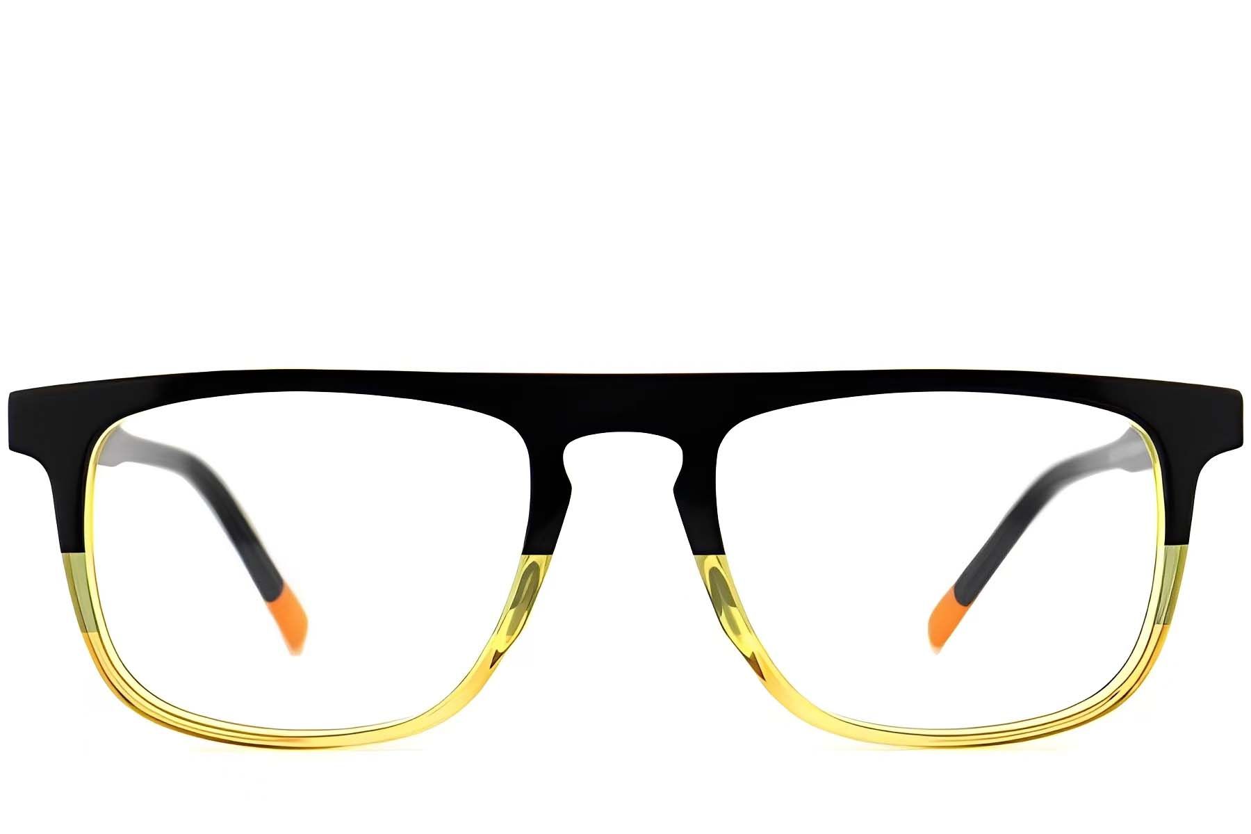 Aviator Yellow Acetate Glasses #BS2012-0631