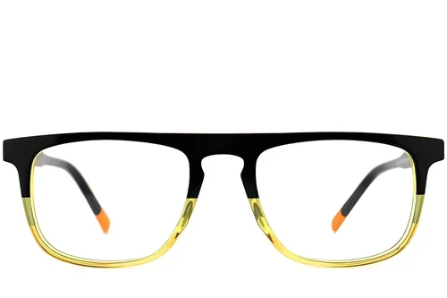 Lunettes aviateur en acétate jaune #BS2012-0631