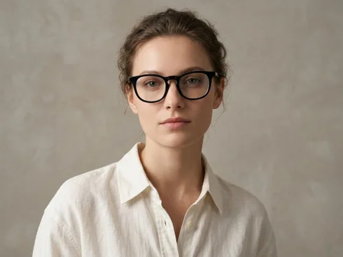 Lunettes papillon en acétate noir #BS2012-0643