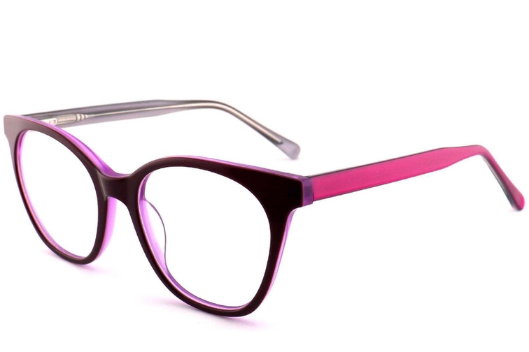 Oval Purple Acetate Glasses #BS2012-0647