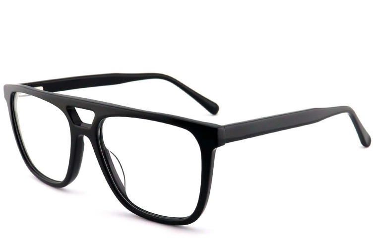 Aviator Black Acetate Glasses #BS2012-0656