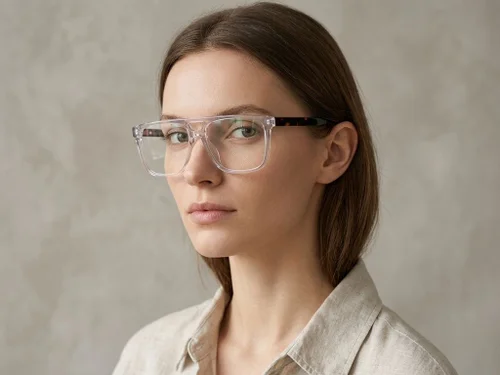Lunettes aviateur en acétate transparent #BS2012-0657