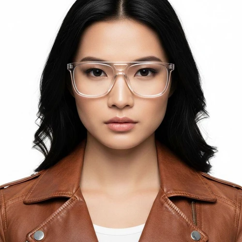 Aviator Transparent Acetate Glasses #BS2012-0657