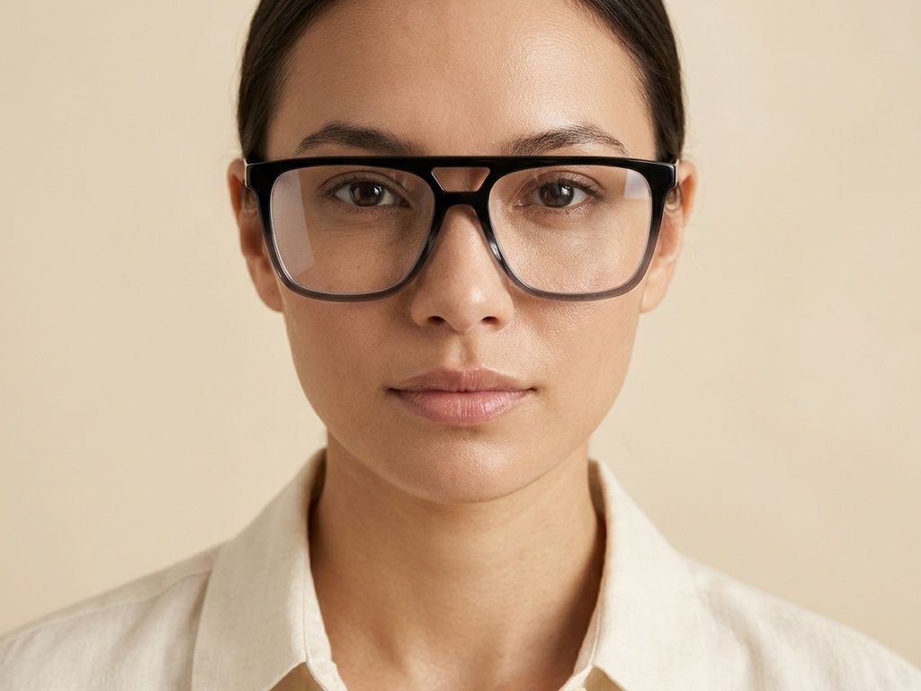 Aviator Grey Acetate Glasses #BS2012-0659