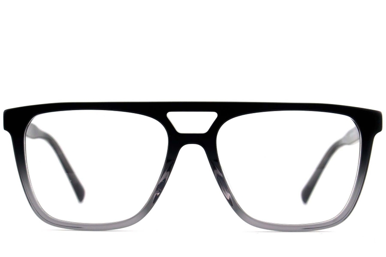 Aviator Grey Acetate Glasses #BS2012-0659