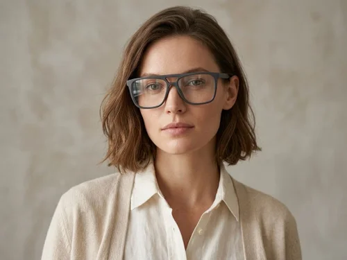 Lunettes aviateur en acétate gris #BS2012-0660
