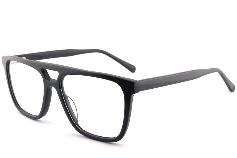 Lunettes aviateur en acétate gris #BS2012-0660