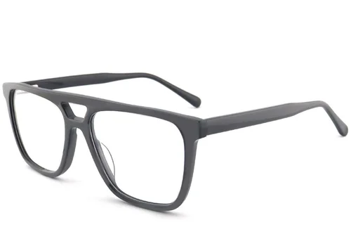 Lunettes aviateur en acétate gris #BS2012-0660