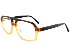 Lunettes aviateur en acétate jaune #BS2012-0663