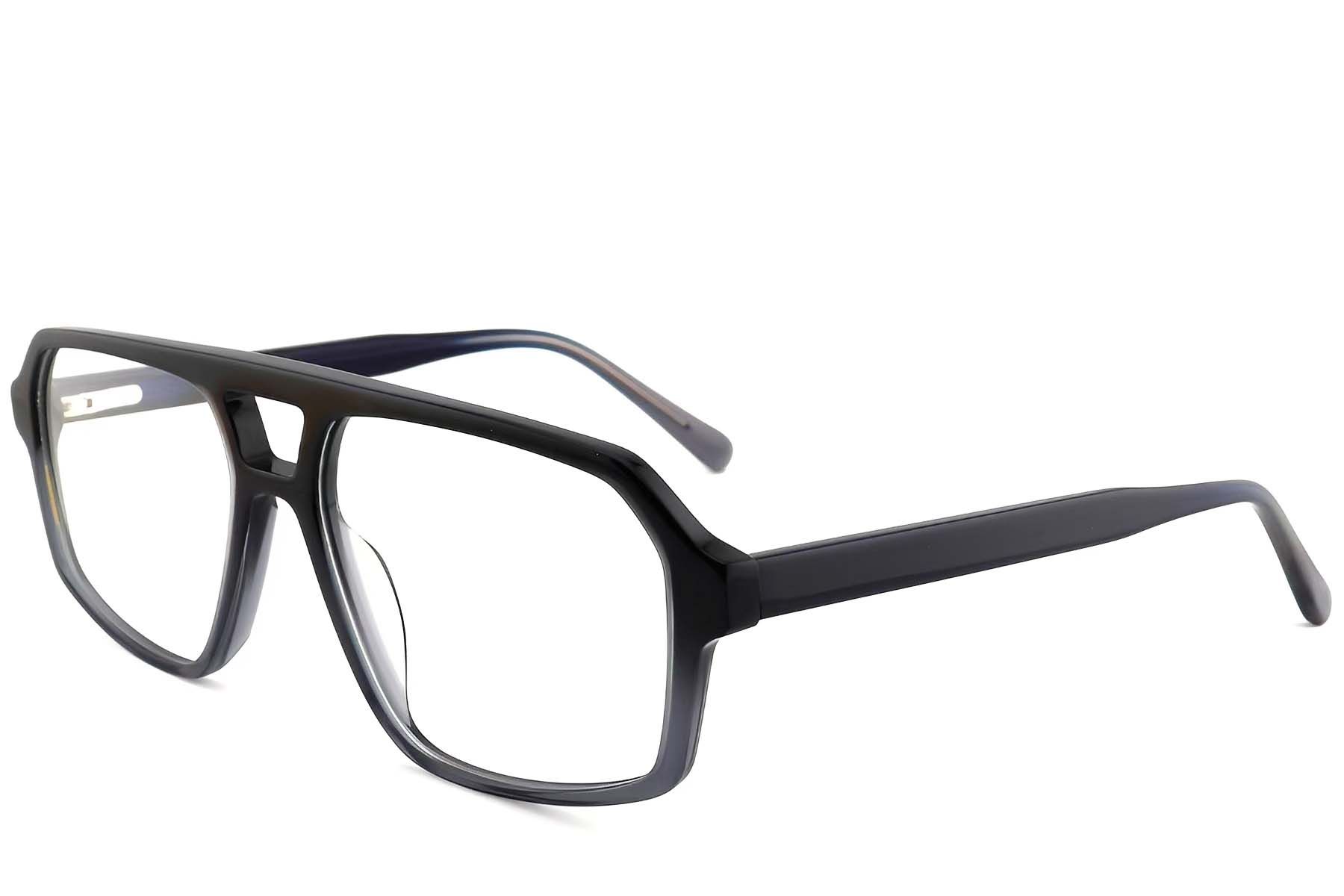 Aviator Grey Acetate Glasses #BS2012-0664