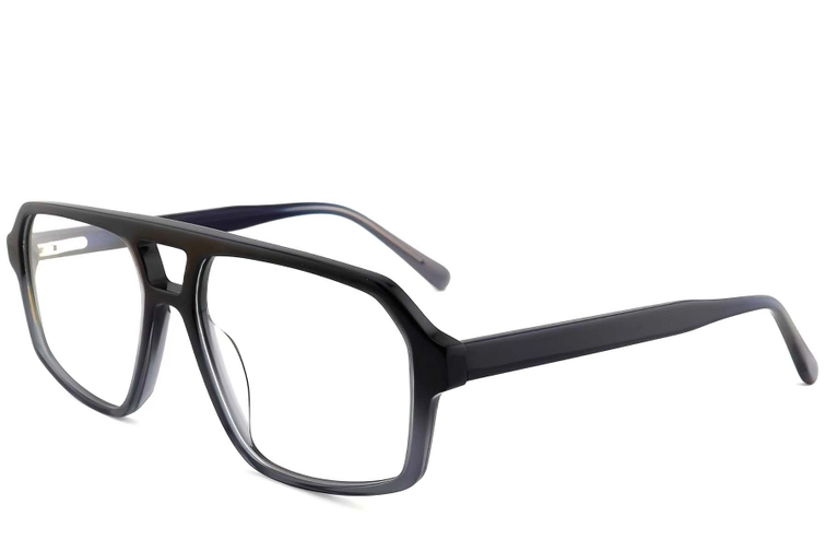 Aviator Grey Acetate Glasses #BS2012-0664