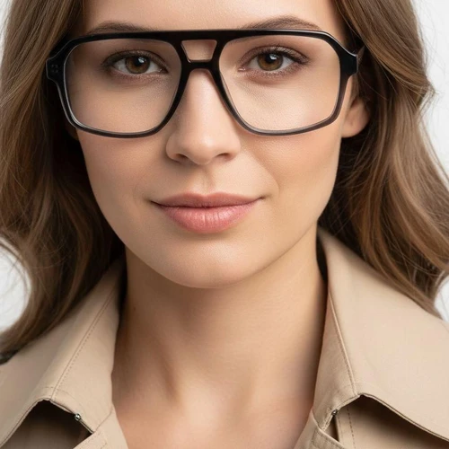 Aviator Grey Acetate Glasses #BS2012-0664