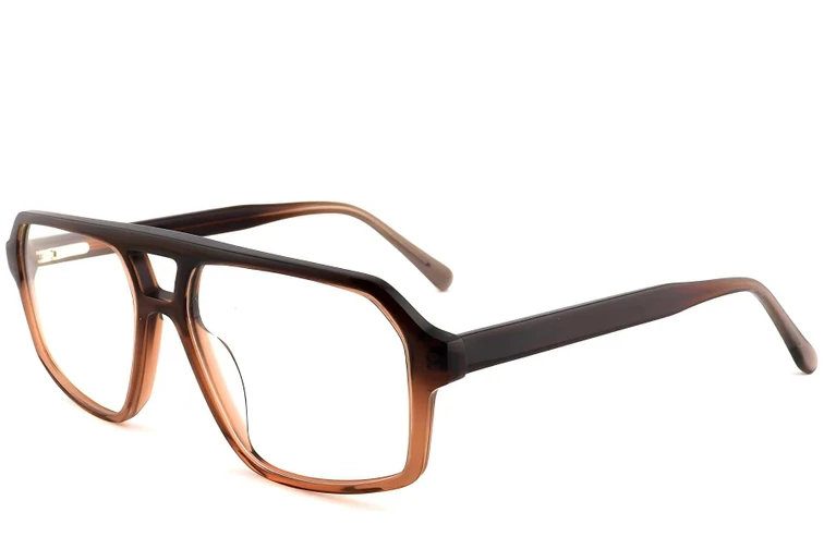 Aviator Brown Acetate Glasses #BS2012-0665