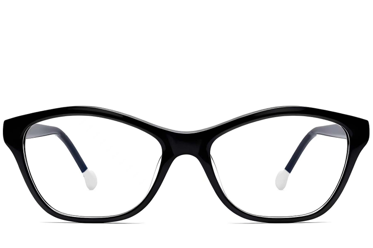 Geometric Black Acetate Glasses #BS2012-0666