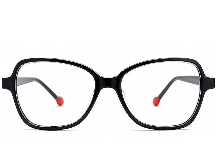 Butterfly Black Acetate Glasses #BS2012-0668