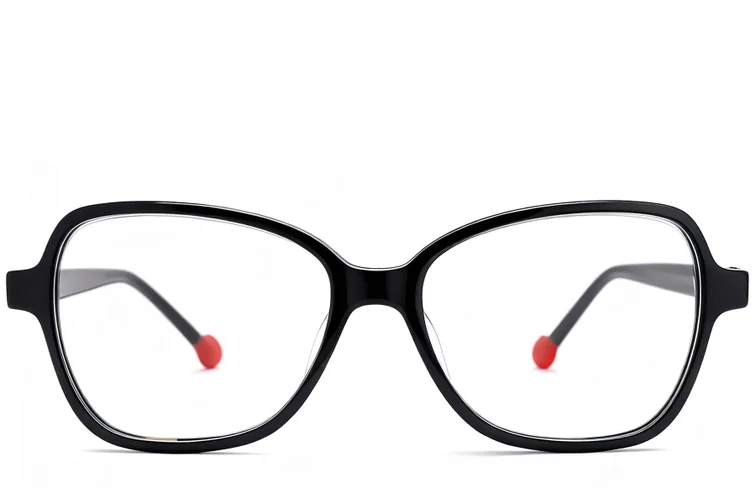 Lunettes papillon en acétate noir #BS2012-0668