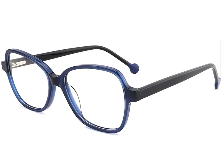 Lunettes en acétate bleu papillon #BS2012-0669