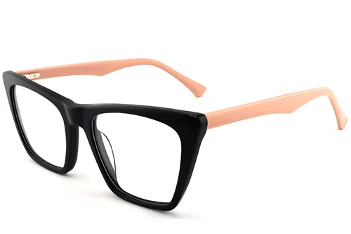 Lunettes papillon en acétate noir #BS2012-0670