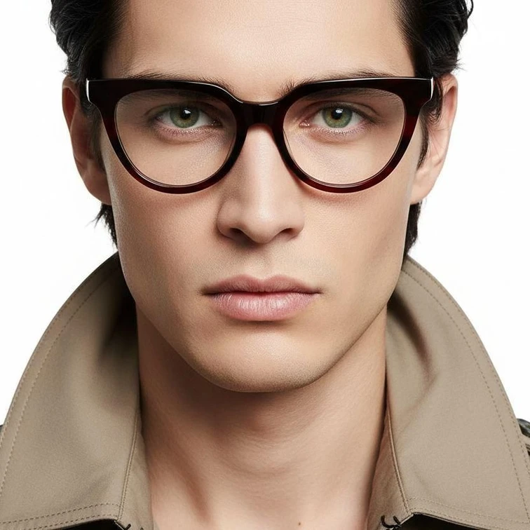 Gafas de acetato con forma de mariposa y carey #BS2012-0676