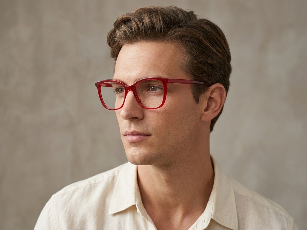 Butterfly Red Acetate Glasses #BS2012-0678