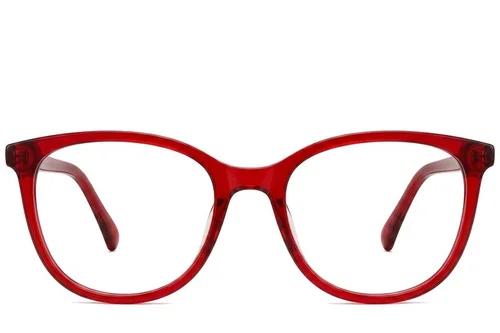 Lunettes papillon en acétate rouge #BS2012-0678