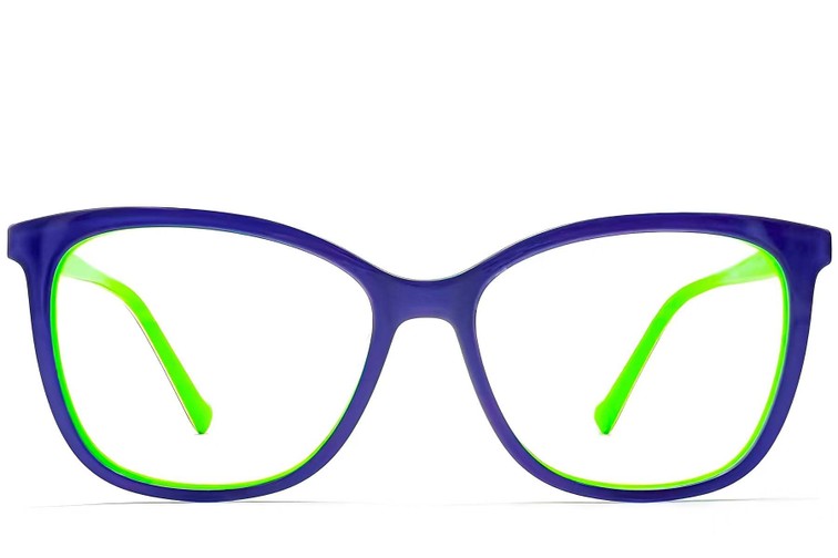 Gafas de acetato azul mariposa #BS2012-0680