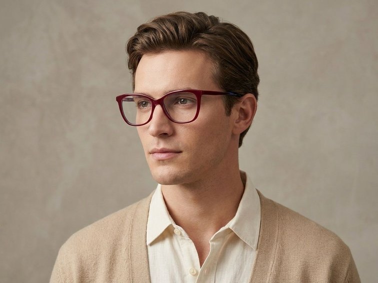 Butterfly Red Acetate Glasses #BS2012-0681