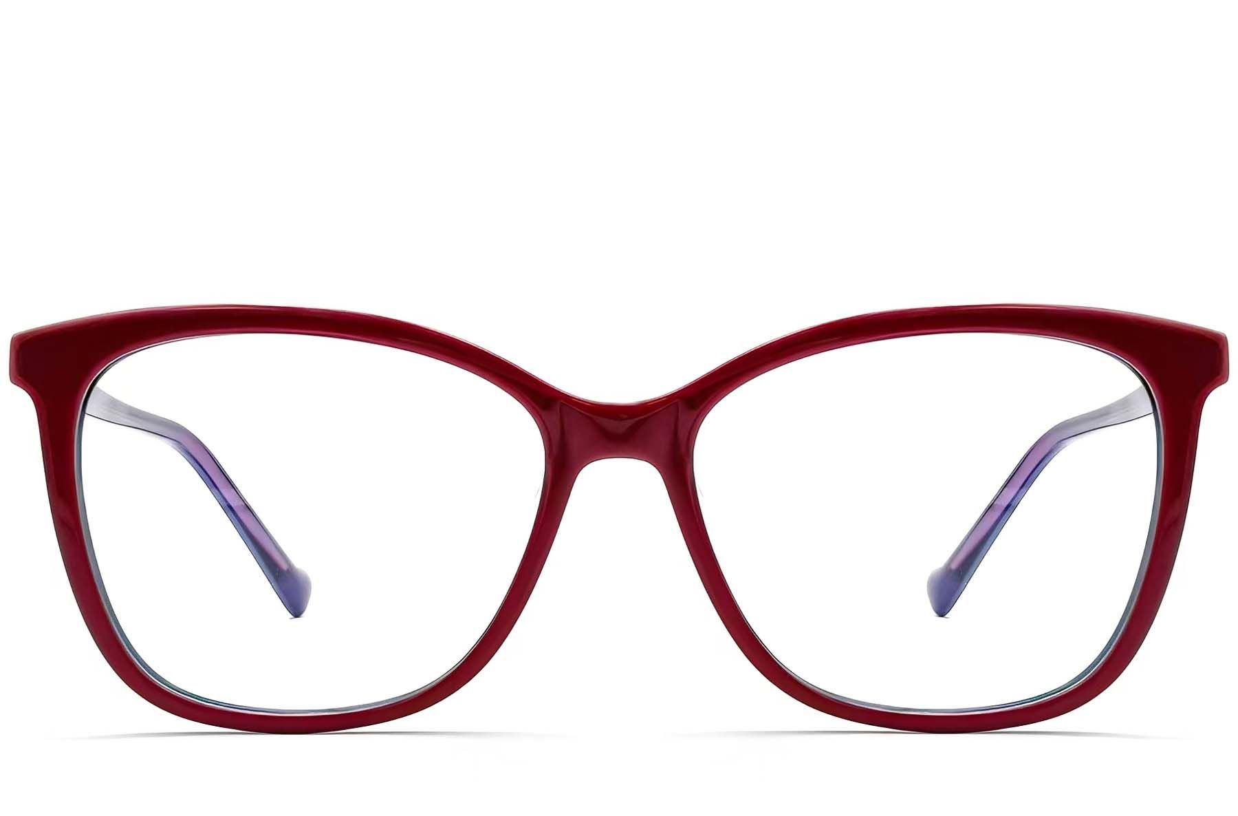 Butterfly Red Acetate Glasses #BS2012-0681