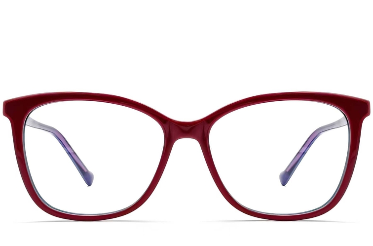 Butterfly Red Acetate Glasses #BS2012-0681