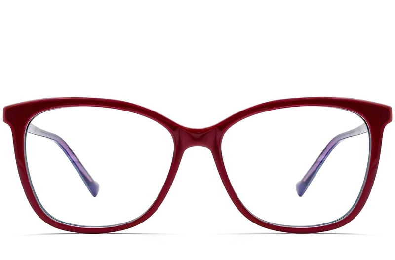 Butterfly Red Acetate Glasses #BS2012-0681