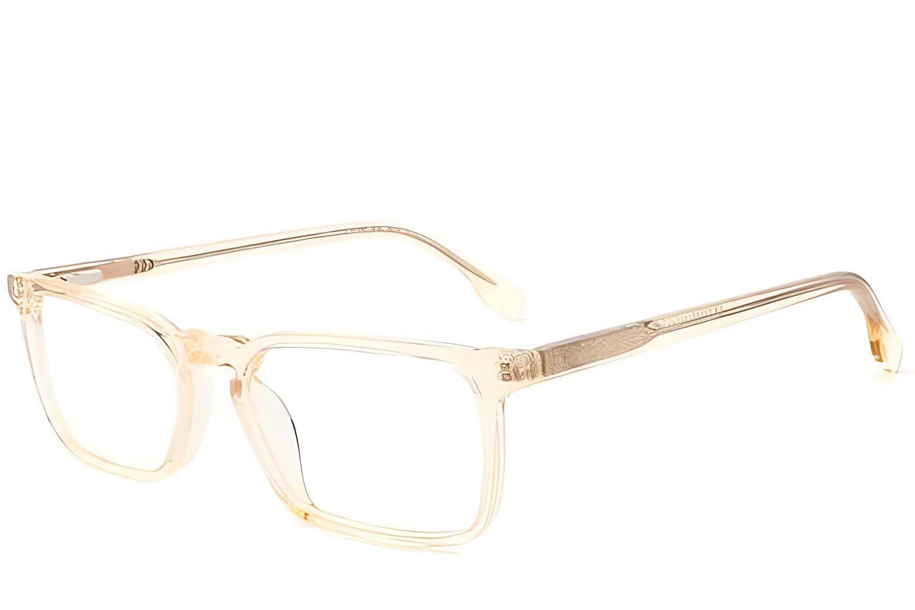 Rectangular Yellow Acetate Glasses #BS2012-0683