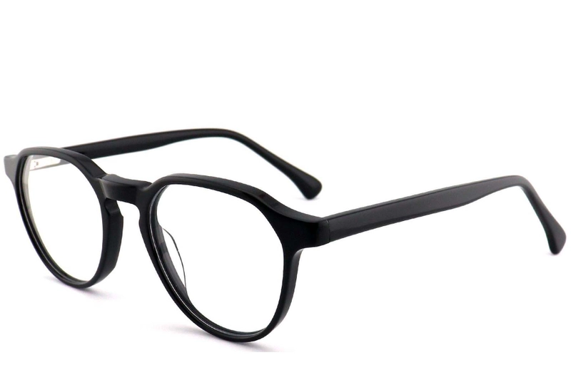 Geometric Black Acetate Glasses #BS2012-0687