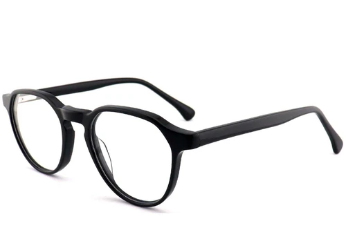 Geometrische schwarze Acetatbrille #BS2012-0687