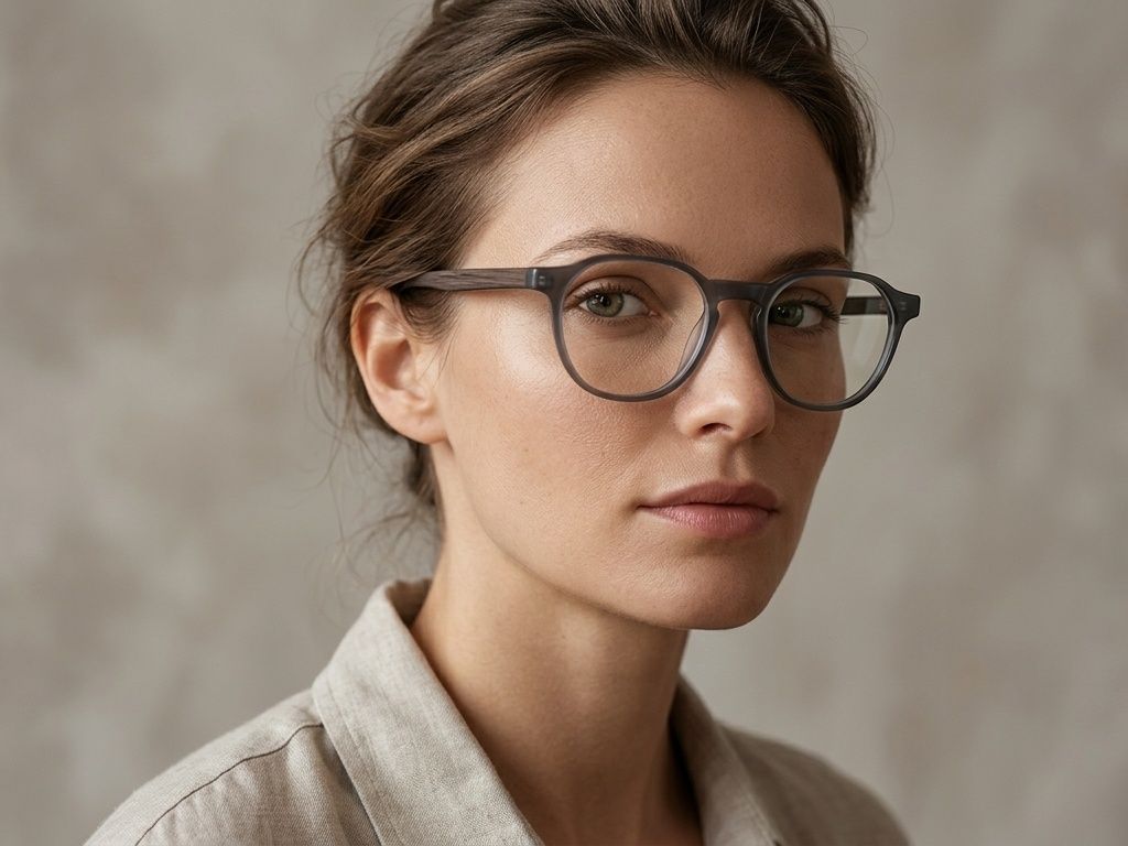 Geometric Grey Acetate Glasses #BS2012-0689