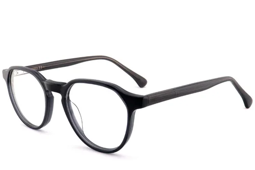 Lunettes géométriques en acétate gris #BS2012-0689
