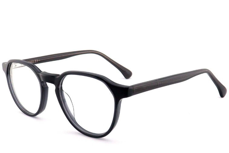Gafas geométricas de acetato gris #BS2012-0689