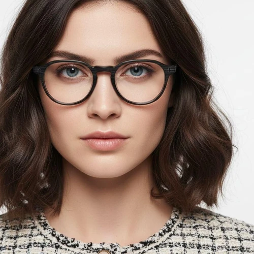 Geometric Grey Acetate Glasses #BS2012-0689